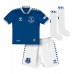 Fotballdrakt Barn Everton Ashley Young #18 Hjemmedraktsett 2023-24 Kortermet (+ Korte bukser)